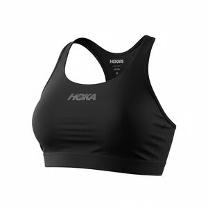 Hoka Women's Sleek Black Sports Bra
